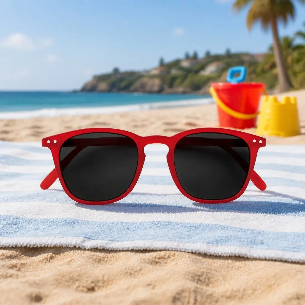 Kids Sunglasses UV Protection Lightweight Flexible Rectangular Frame Polycarbonate for Ages 3 to 10
