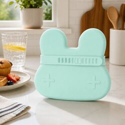 Toddler Snack Set: Bowl and Plate in Minty Green