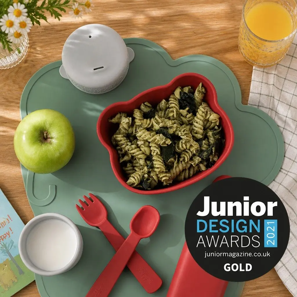 Suction Base Feeding Bowl Blue Dusk Baby Toddler Bowl with Lid