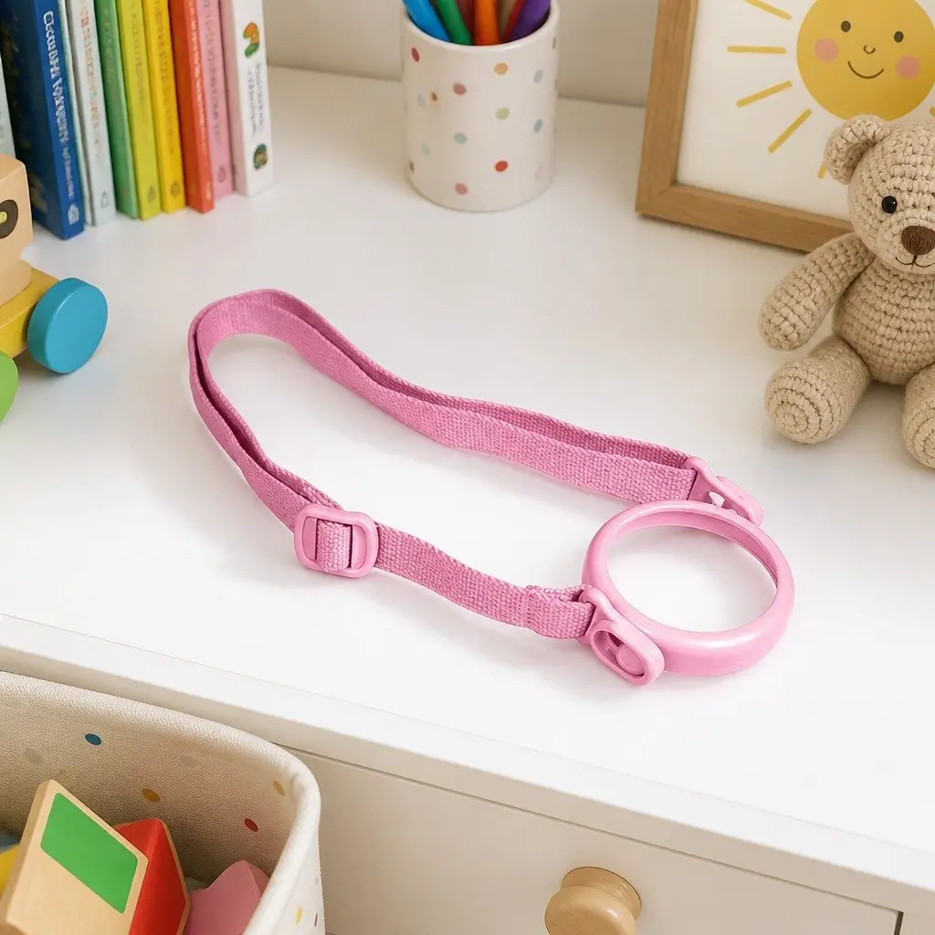 Kids Straw Cup Strap Red Adjustable Shoulder Sling