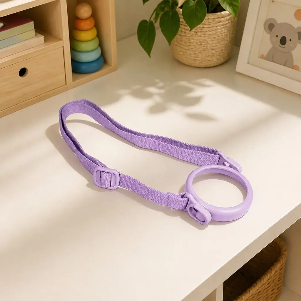 Straw Cup Strap Carrier Sky Blue Adjustable Shoulder Sling