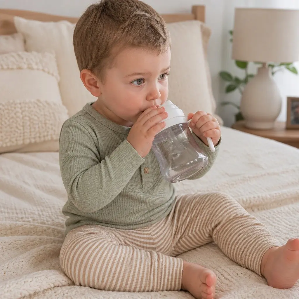 Straw Cup 200ml Baby Sippy Cup with Handle Ergonomic Design Infant Feeding