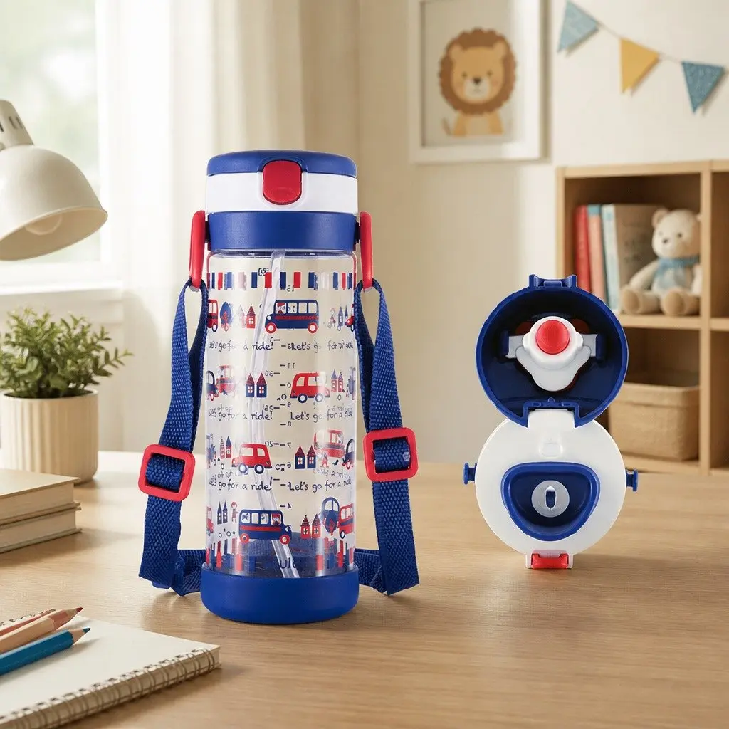 Straw Replacement Accessory Transparent Tritan Kids Drinking Bottles 7.8 x 7.2 x 20.3 cm Secure Seal Minimise Leakage
