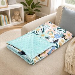 Cotton and Minky Kids Light Blanket - Simple and Soft