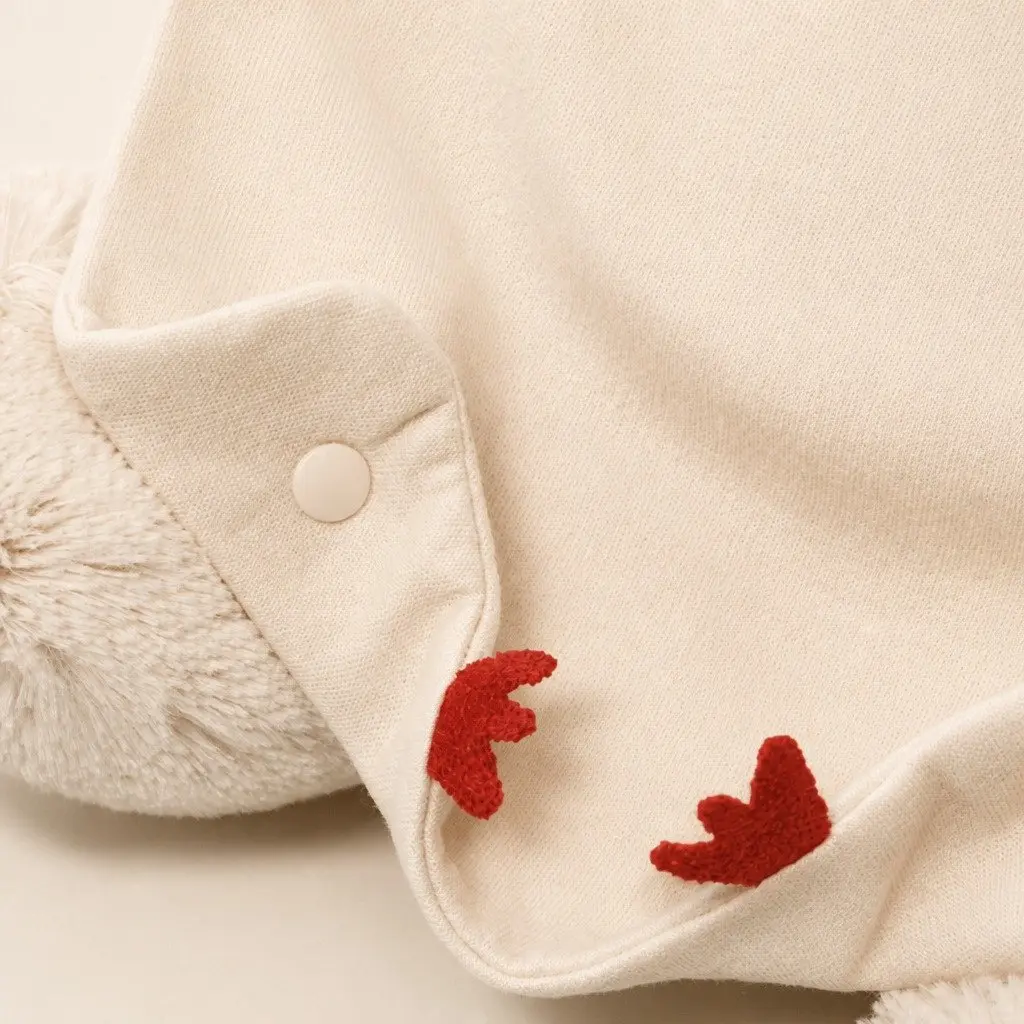 Baby Bib Cotton Soft Adjustable Snap Closure Mealtime Protection 19 x 26 cm