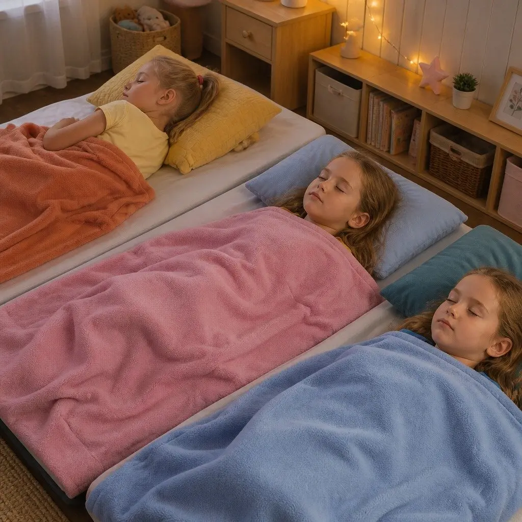 3DMattressProtectorKidsBedCoverWaterproofBreathable60x120cm