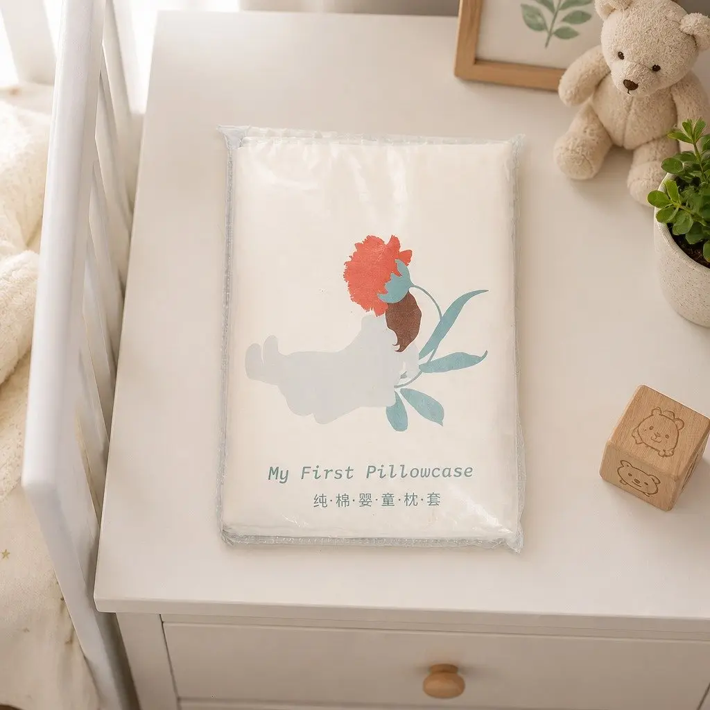Baby Pillow Case Gentle Hypoallergenic Soft Breathable for Sensitive Skin Machine Washable