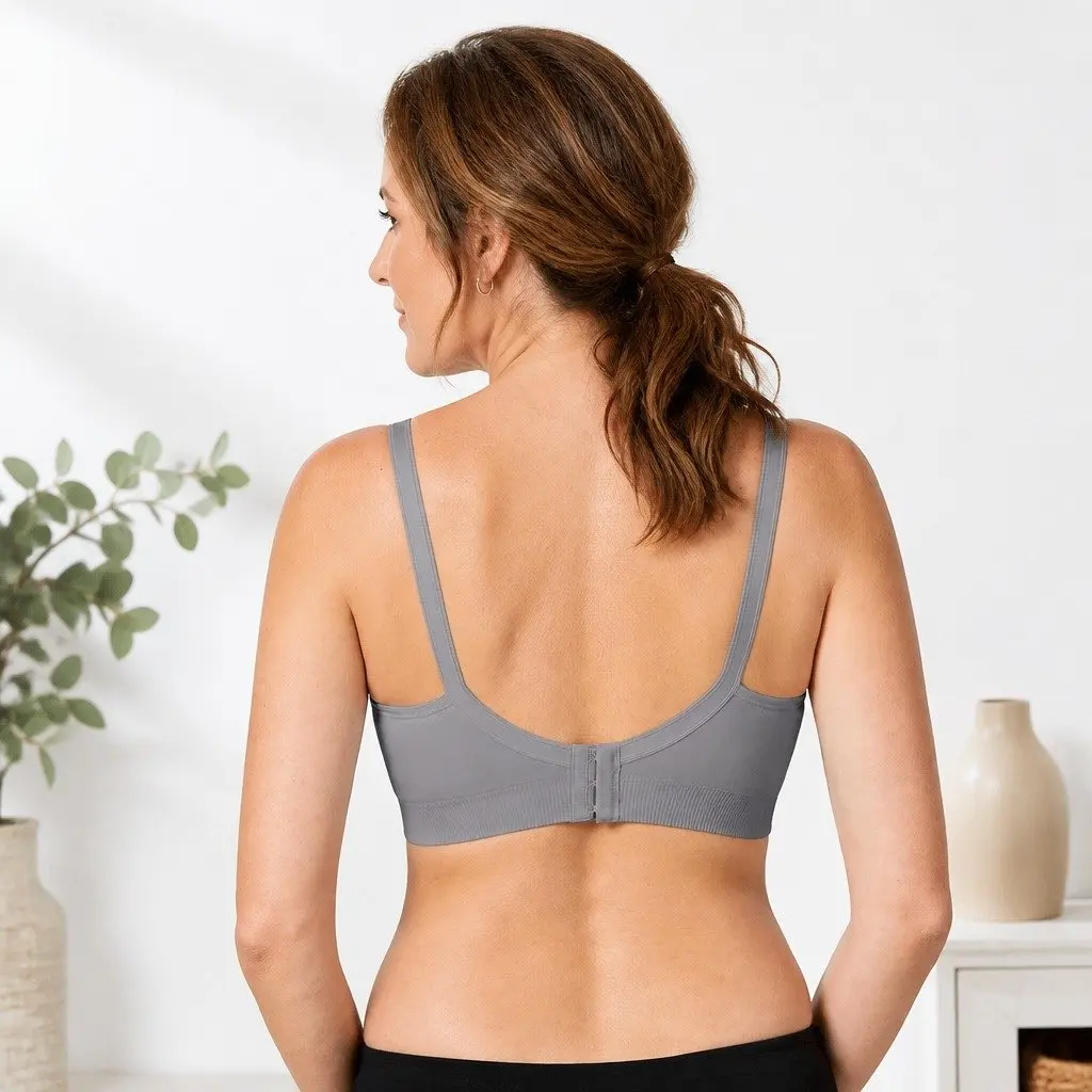 Nursing Bra Silver Belle S Seamless Moulded Foam Comfort Pregnancy Breastfeeding Support