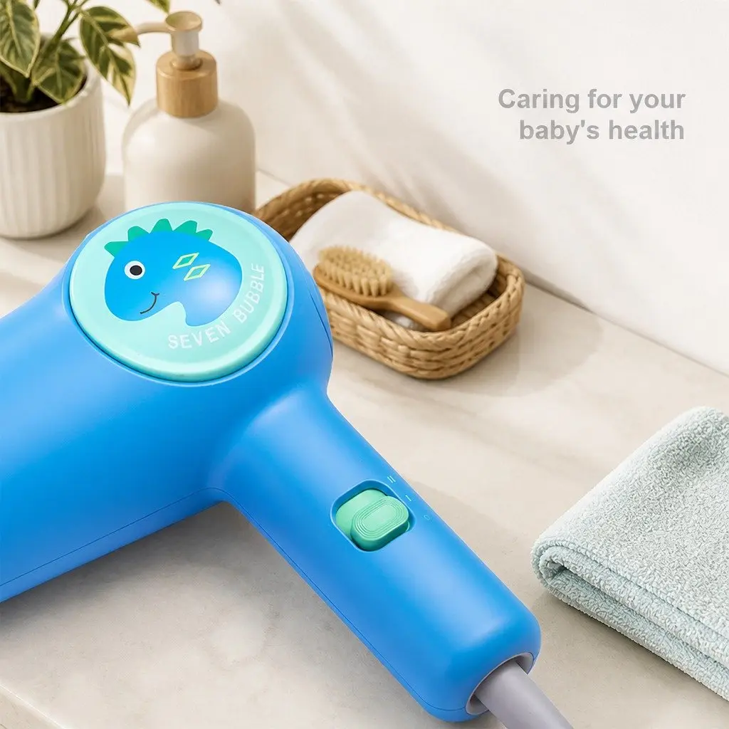 Kids Hair Dryer Lightweight Compact Safe Styling Tool with Quiet Operation and Multiple Settings