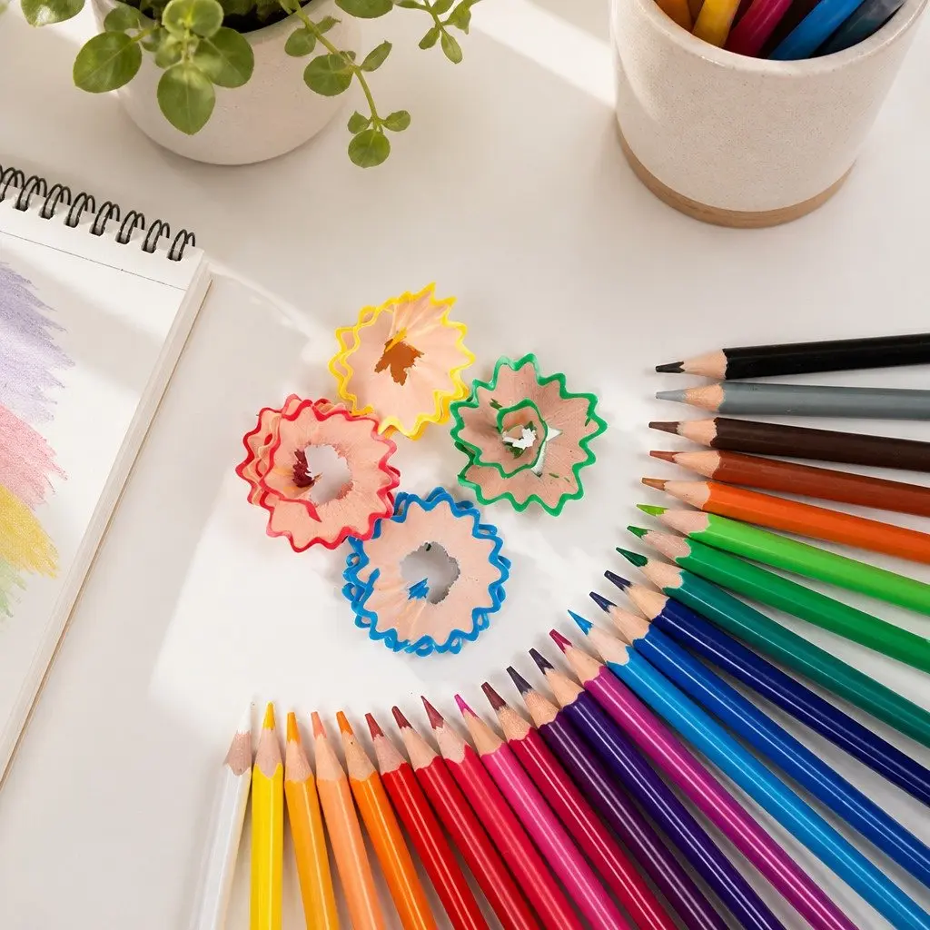 Erasable Colored Pencils 12-Color Set with Built-in Eraser for Artists Kids