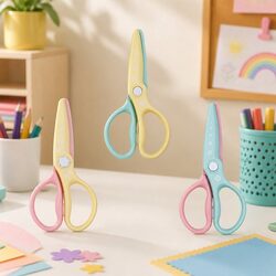 Curved Blade Kids Safety Scissors for Arts and Crafts