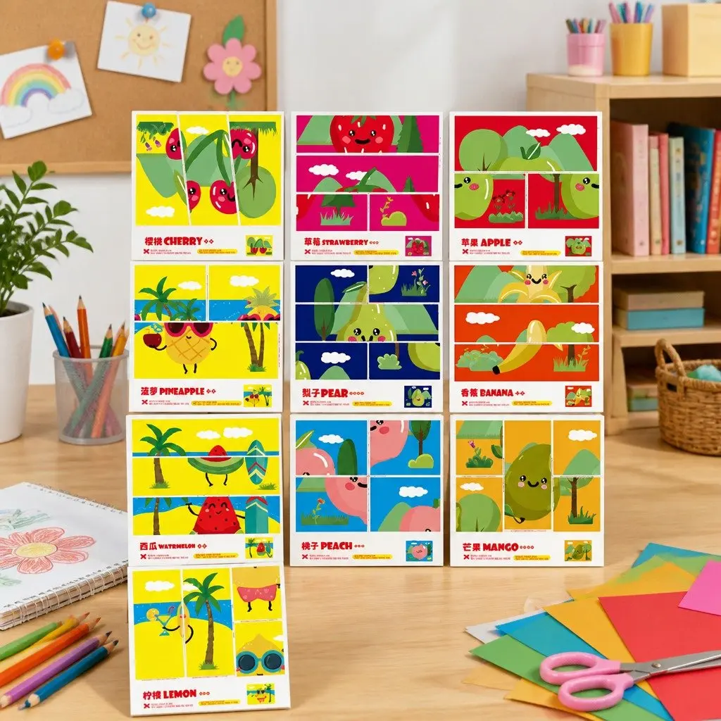 Children's Paper Cutting Kit Multicolor Encourages Fine Motor Skills and Creativity