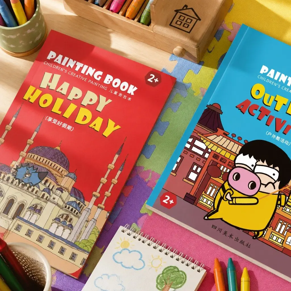 Children's Flower Colouring Book Creative Activity Designs Kids Pages Festival