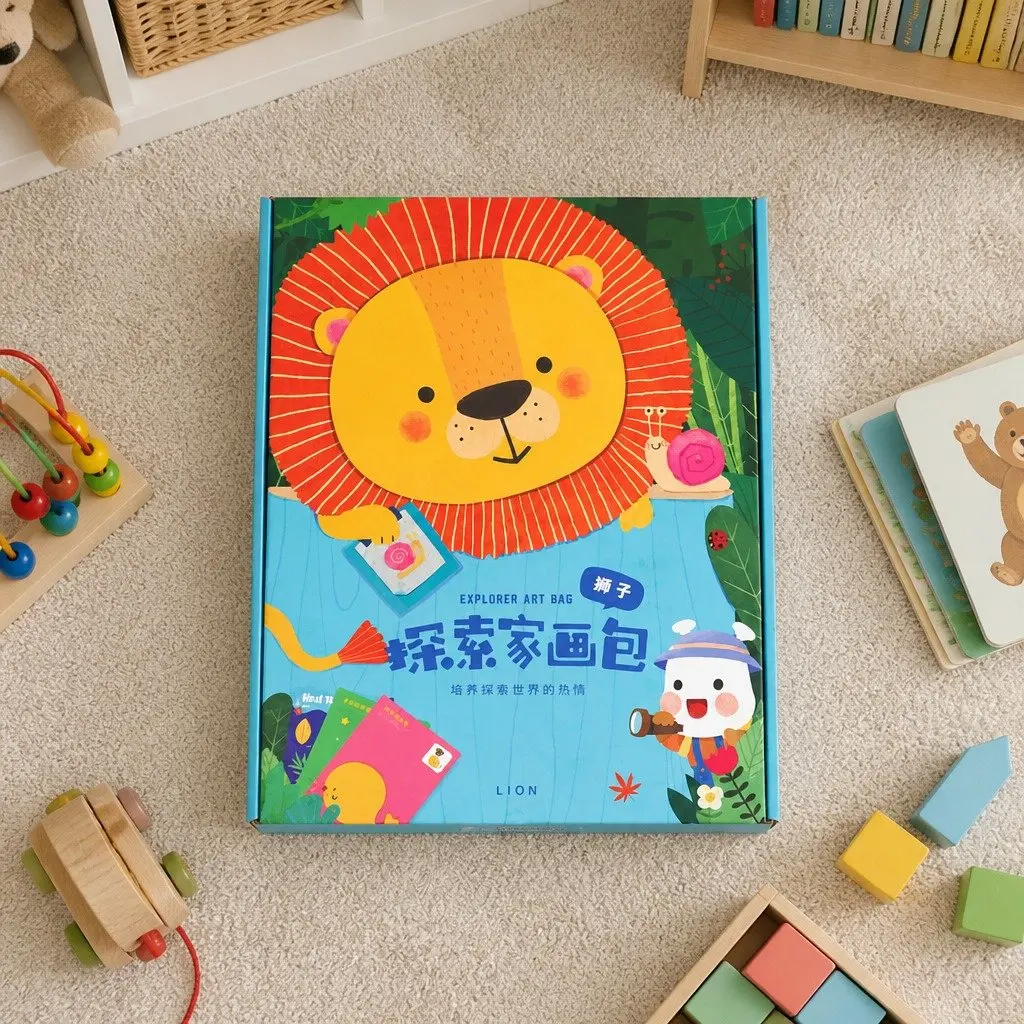 Kids Adventure Bag Lion Face Design Toddler Preschooler Daycare Travel Backpack