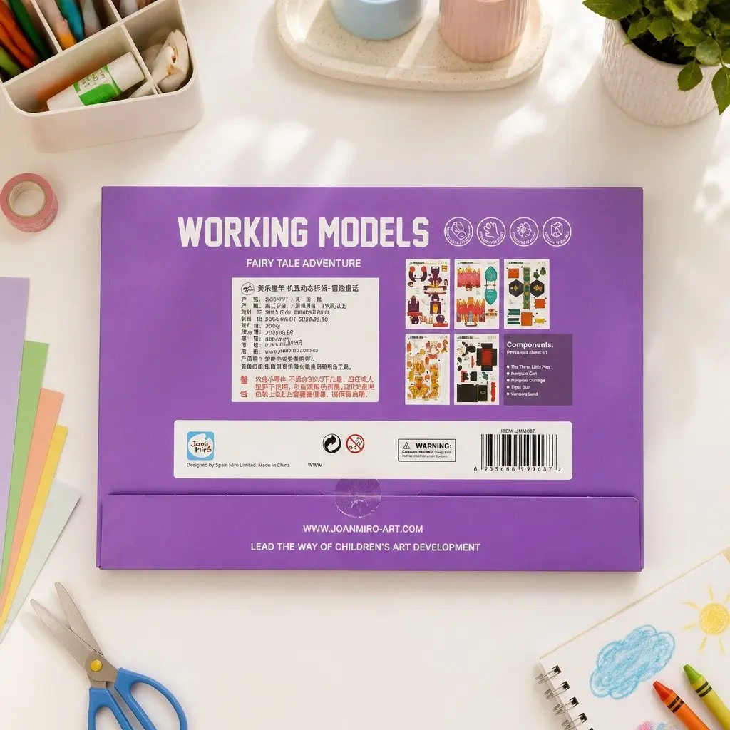 Paper Model Kit Tale Adventure Pre-Cut Pieces Easy Assembly Creative Hands-On Craft Project