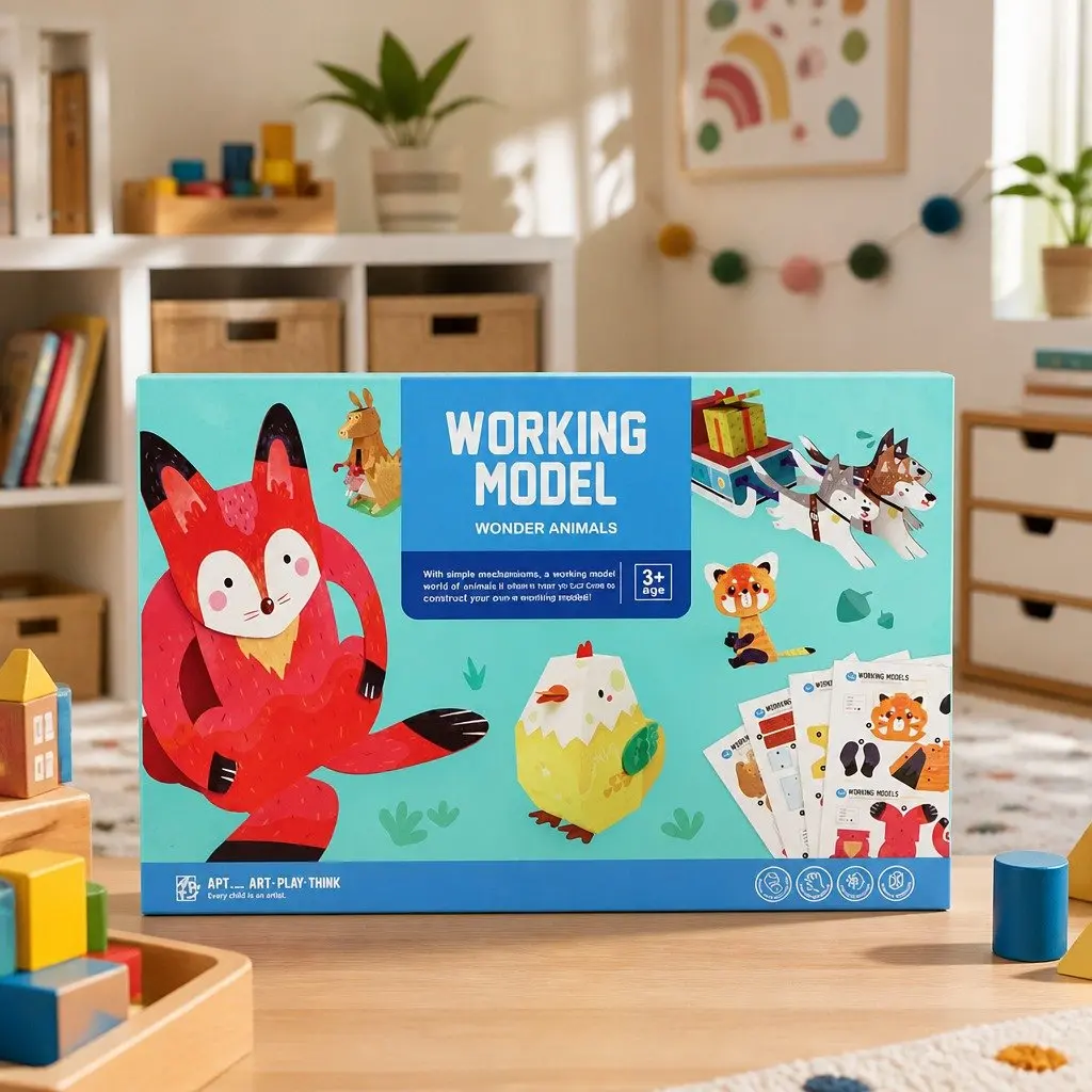 Paper Craft Kit Colourful Interactive 5 Years and Above Imaginative Play