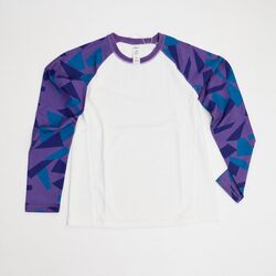 Kids Purple Long Sleeve Sports Top in Size 160