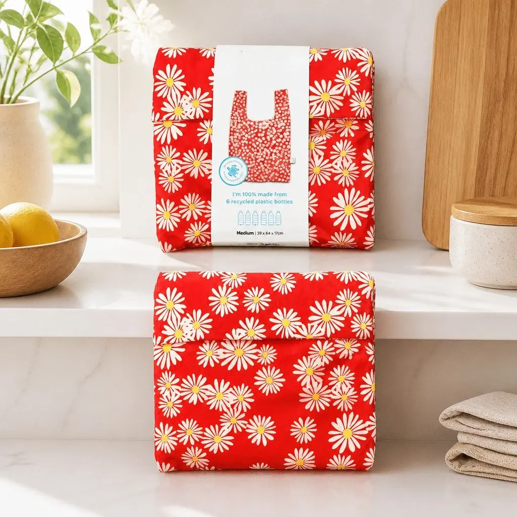 Daisy Pattern Grocery Tote