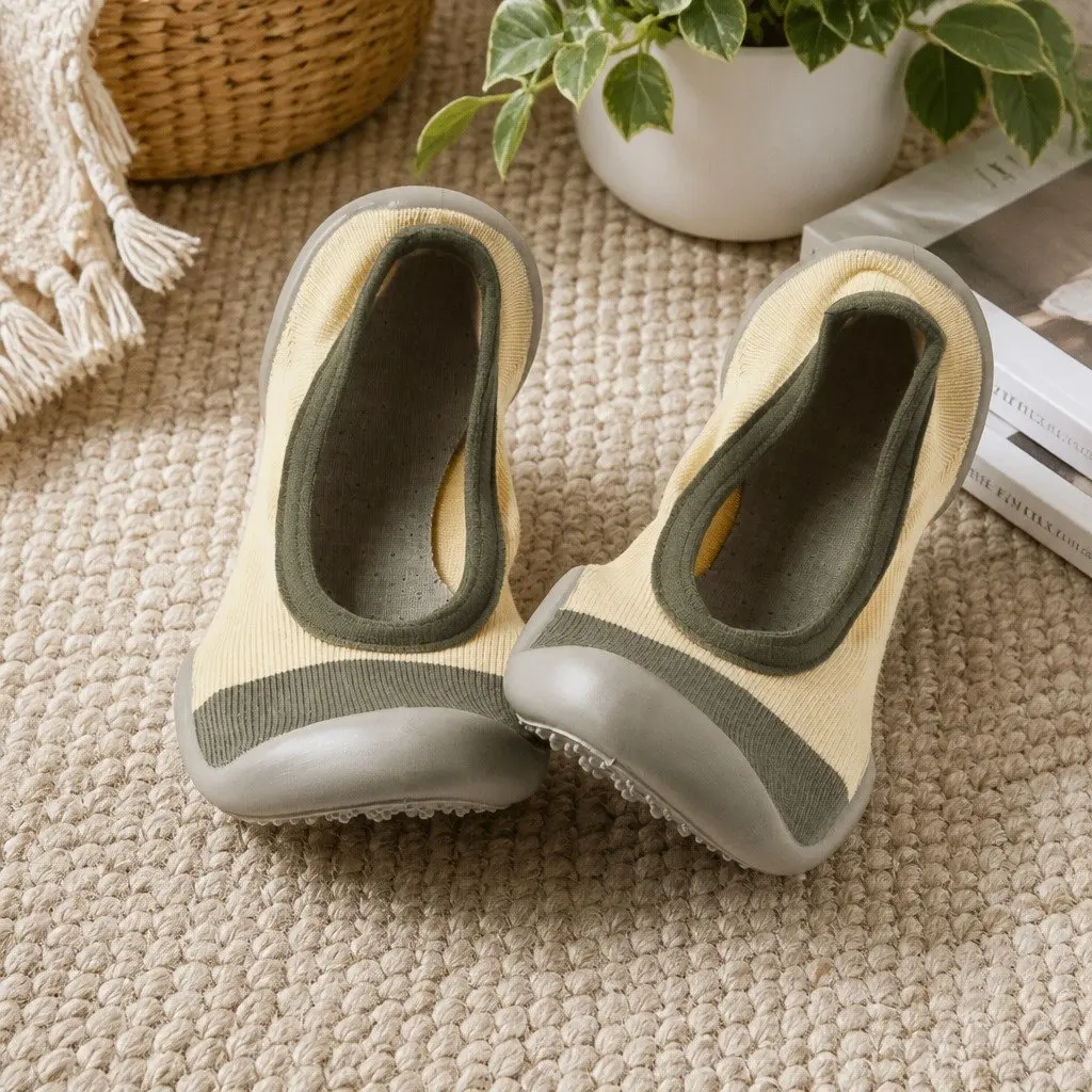 Kids Ballet Flats Slip-On Slipper Socks Soft Comfortable Indoor Outdoor Shoes