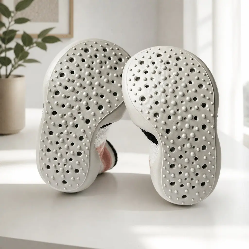 Kids Ballet Flats Slip-On Slipper Socks Soft Comfortable Indoor Outdoor Shoes