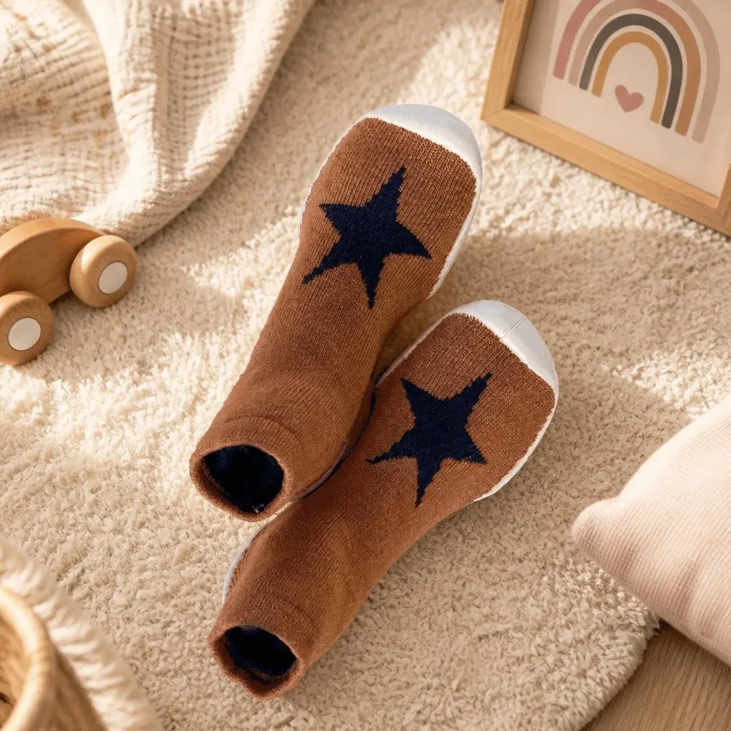 Kids Slipper Socks Soft Breathable Non-Slip Size 26-27 Machine Washable