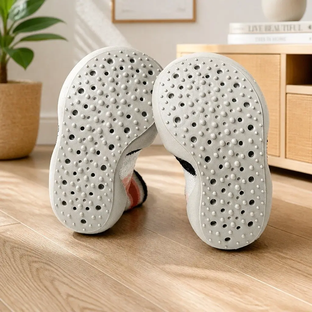 Kids Slipper Socks Soft Breathable Non-Slip Size 26-27 Machine Washable