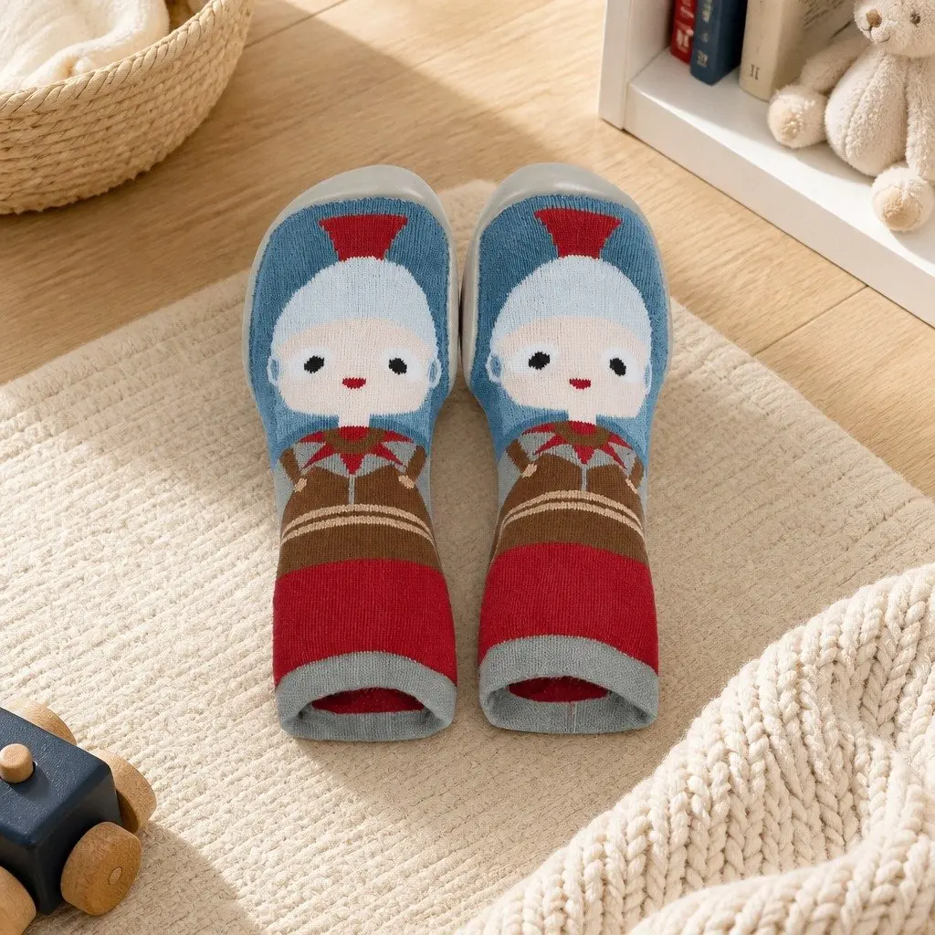 Kids Slipper Socks Machine Washable Non-slip Comfortable Indoor Outdoor Footwear