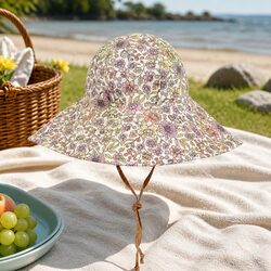 Wide-Brimmed Sun Bonnet Hat for Girls - Comfortable Fit