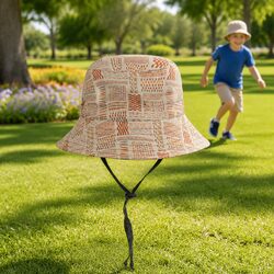 Kids Reversible Bucket Hat UPF50+ Sun Protection Wide Brim Explorer Style S