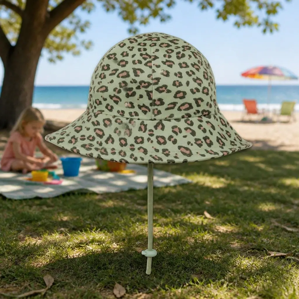 Toddler Bucket Hat Leopard S Sun Protection UPF50+ Soft Brim