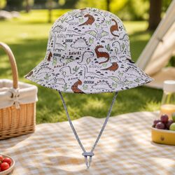 Toddler Bucket Sun Hat Soft Flexible Brim UPF50+ Protection Baby Pram Carrier