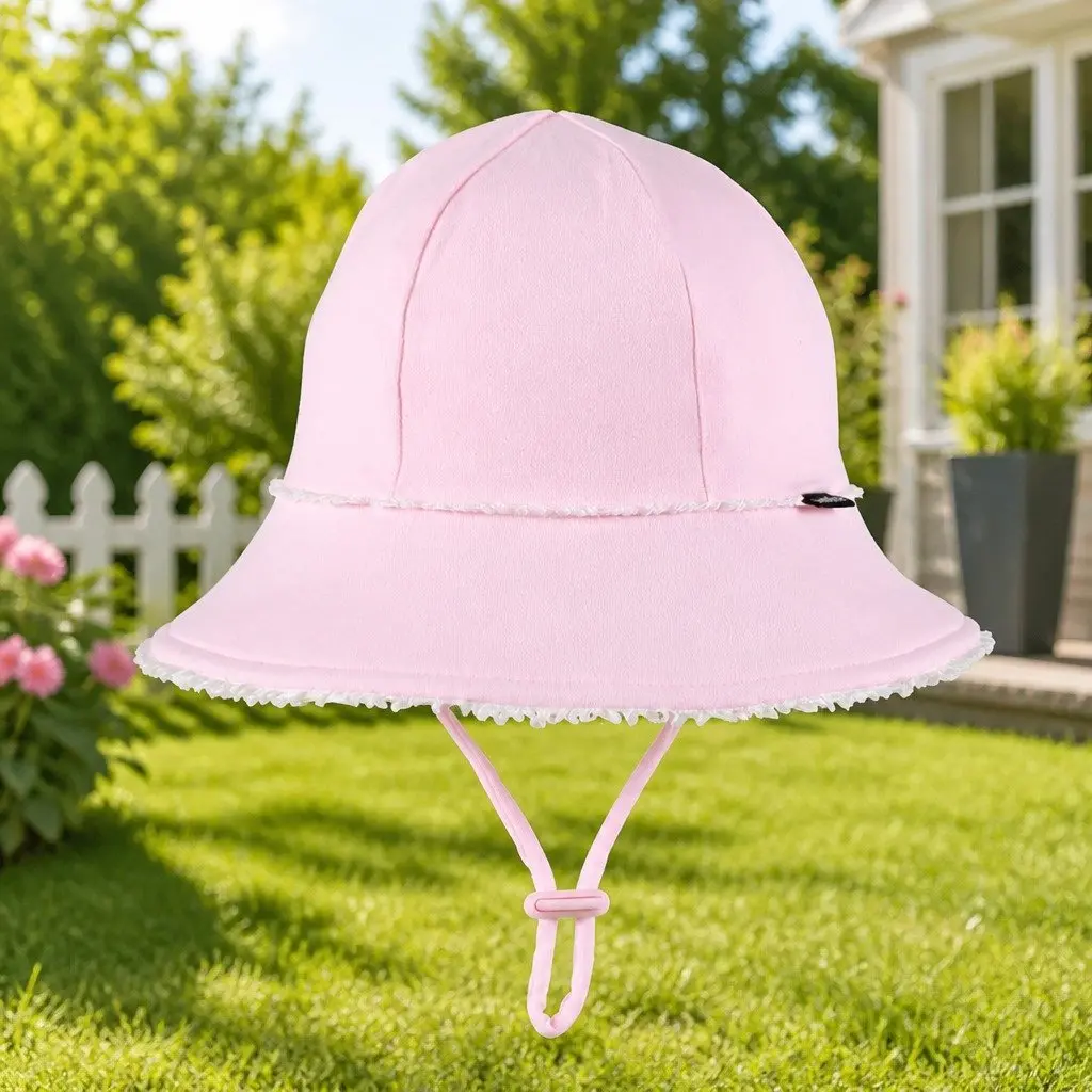 Toddler Bucket Hat Blush S Soft Flexible Brim UPF50+ Sun Protection
