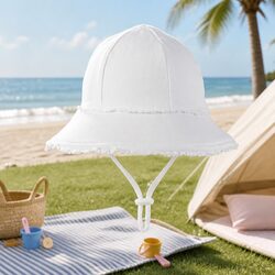 Toddler Bucket Hat with Soft Brim and Sun Protection