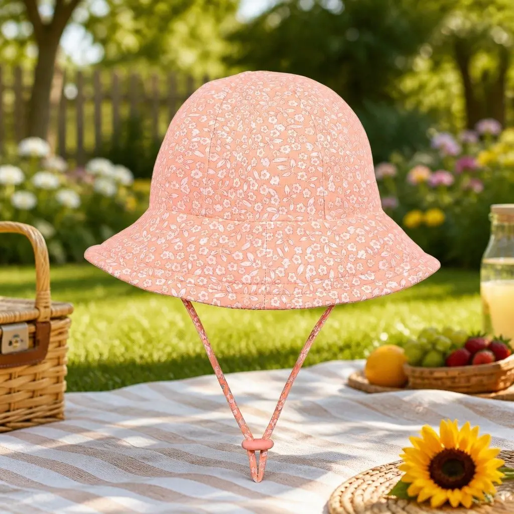 Toddler Bucket Hat Petunia S Soft Flexible Brim UPF50+ Sun Protection