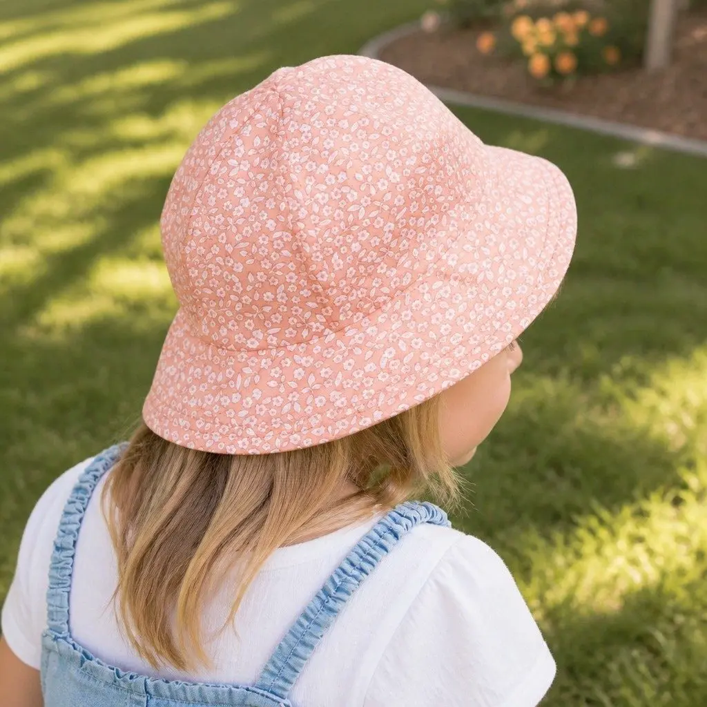 Toddler Bucket Hat Petunia S Soft Flexible Brim UPF50+ Sun Protection