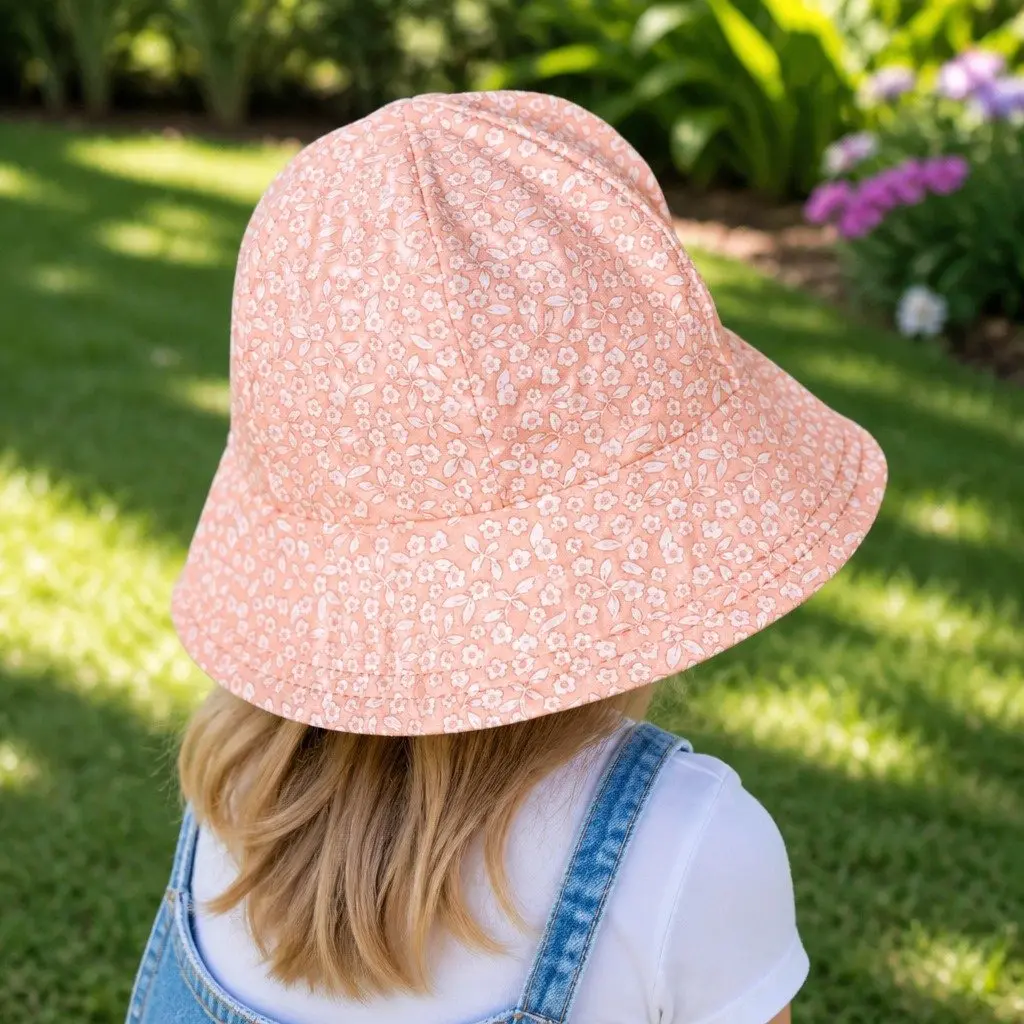 Toddler Bucket Hat Petunia S Soft Flexible Brim UPF50+ Sun Protection