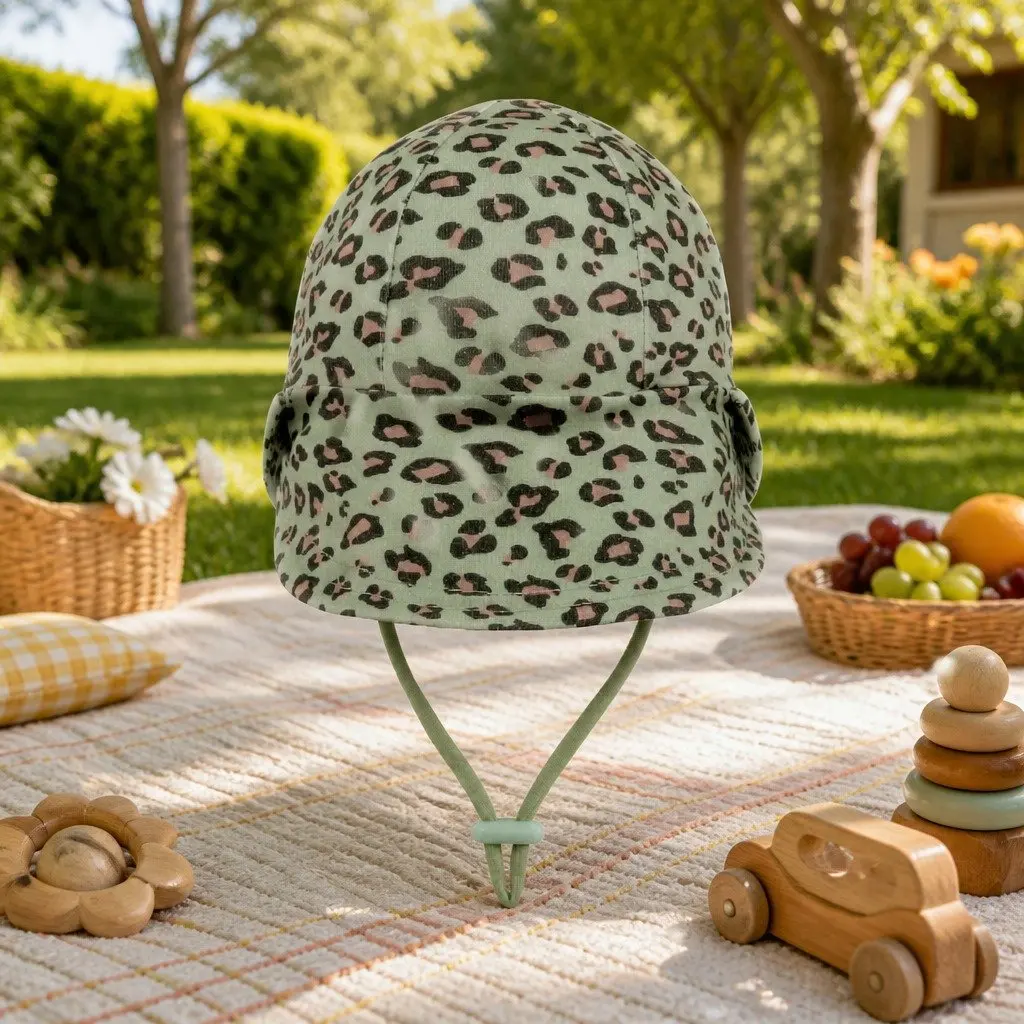 Baby Sun Hat Soft Stretch Cotton UPF50+ Protection Legionnaire Style for Prams and Carriers
