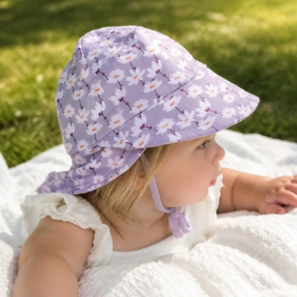 Legionnaire Hat Lilac L Sun Protection UPF50+ Soft Cotton Jersey