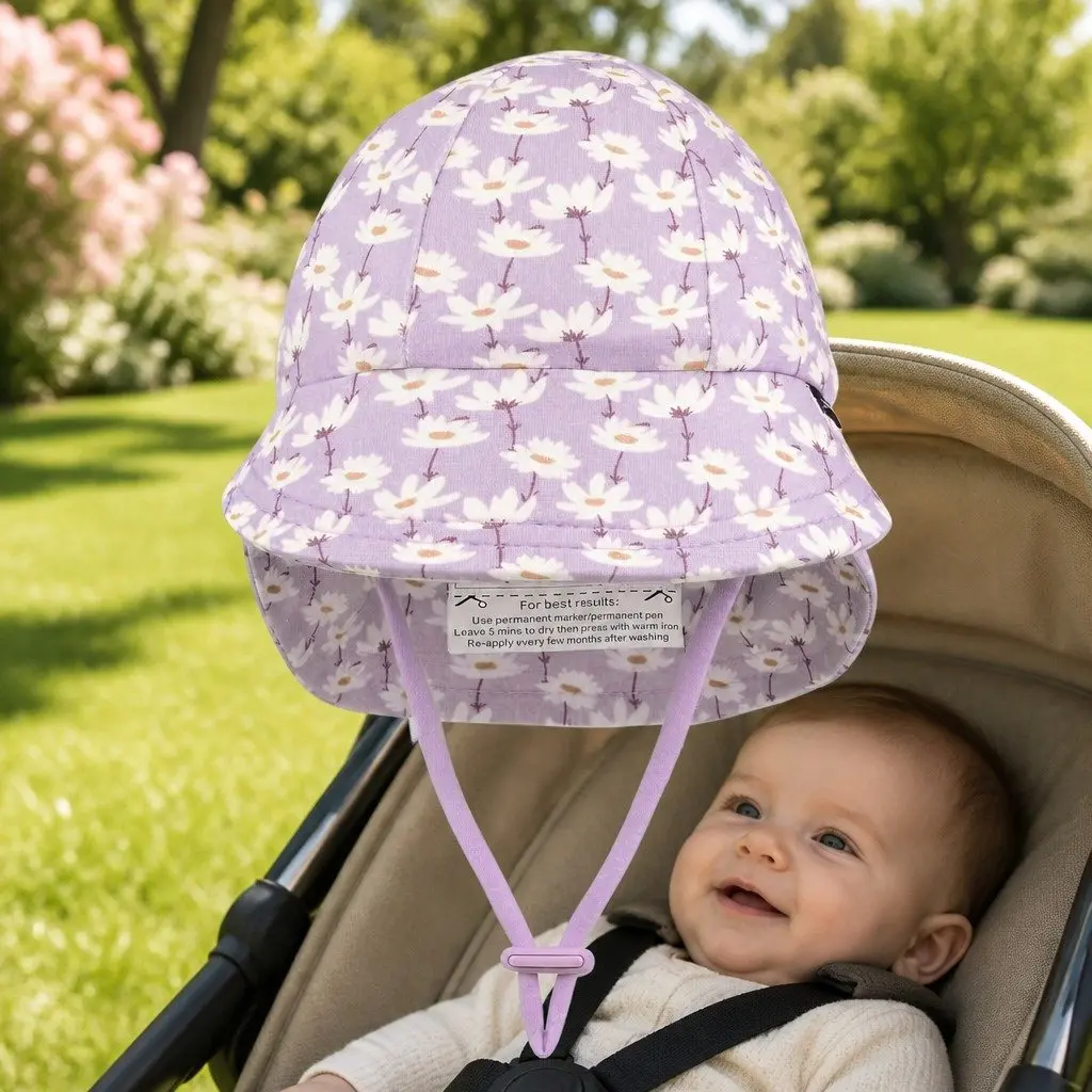 Legionnaire Hat Lilac L Sun Protection UPF50+ Soft Cotton Jersey