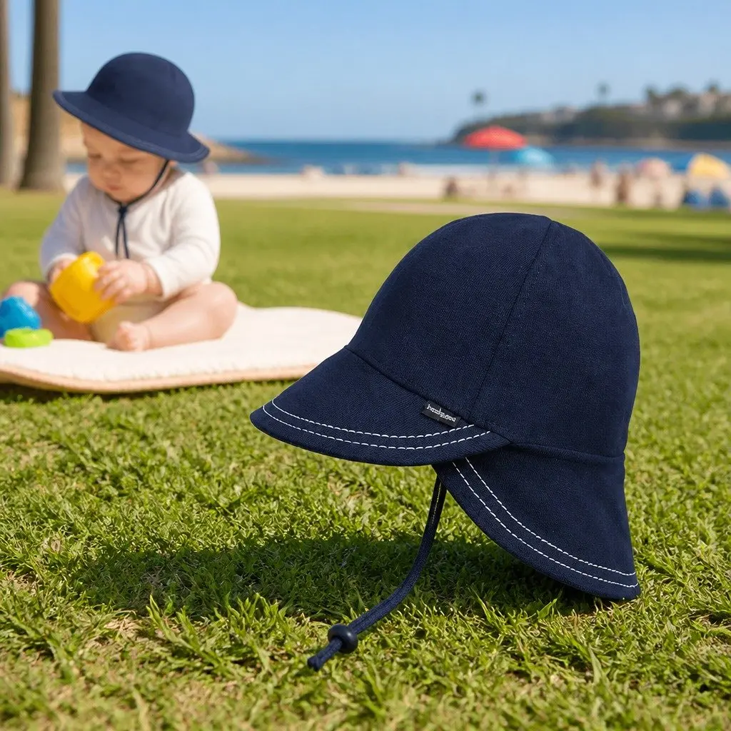 Legionnaire Baby Sun Hat UPF50+ Soft Cotton Jersey Newborn Toddler Pram Carrier