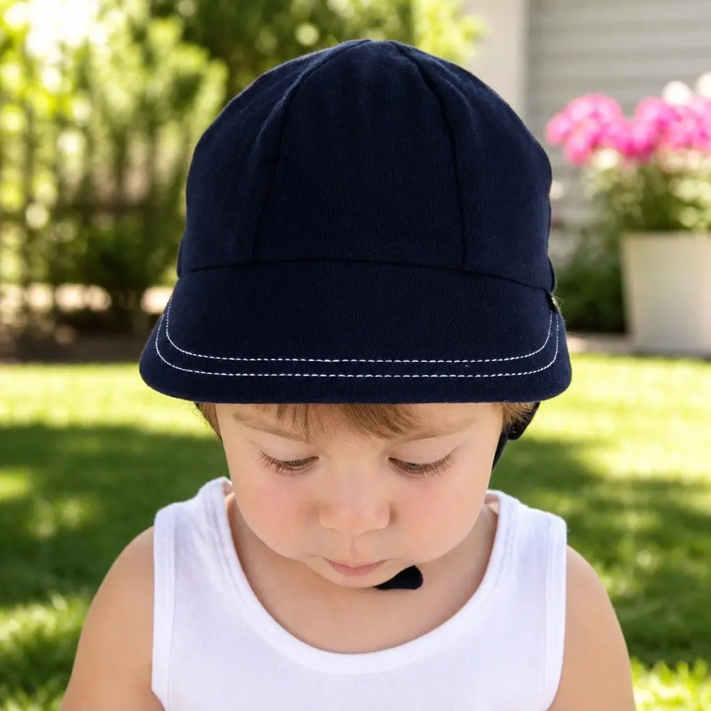Legionnaire Baby Sun Hat UPF50+ Soft Cotton Jersey Newborn Toddler Pram Carrier