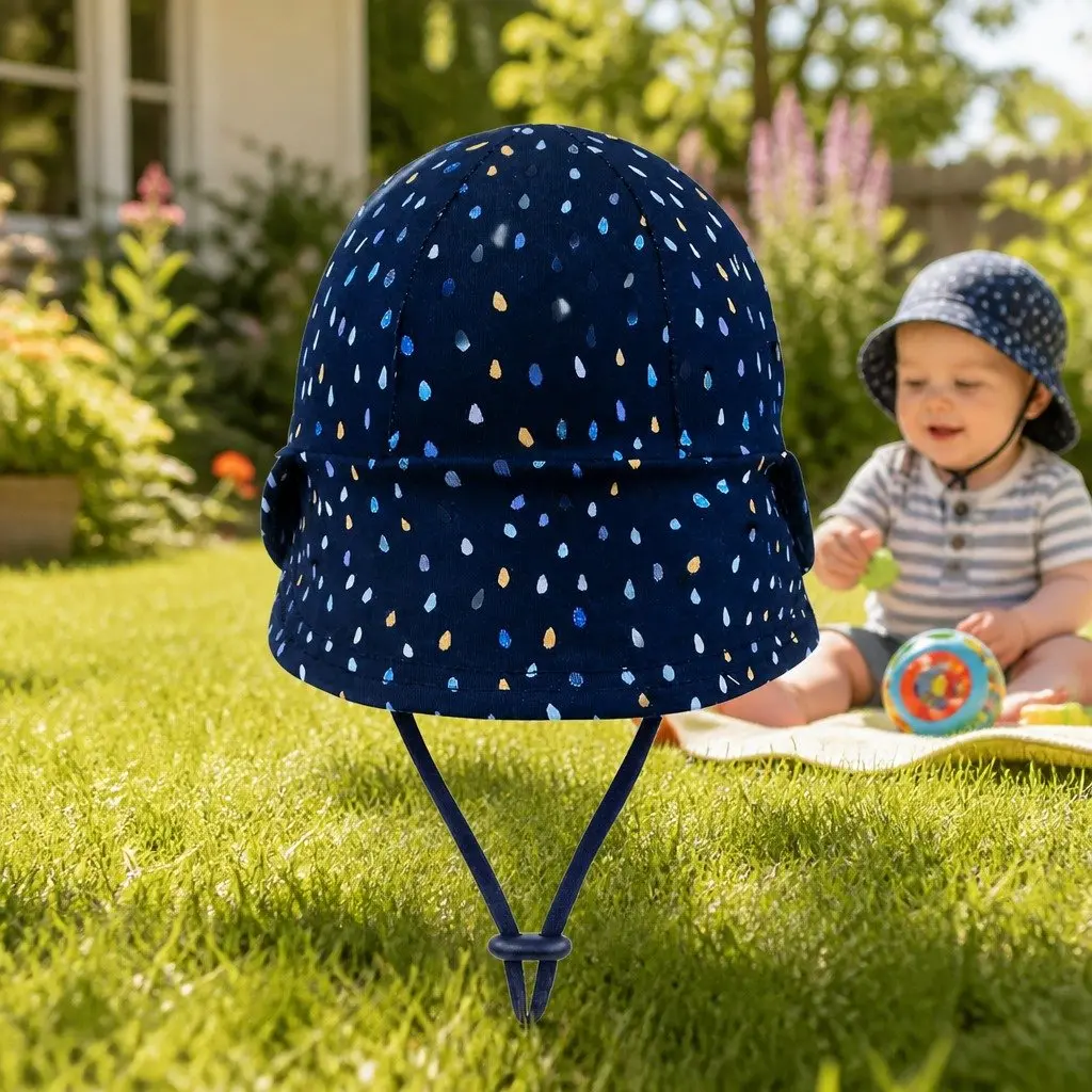 Legionnaire Hat Blue Orange S Baby Sun Protection Soft Cotton Jersey UPF50+
