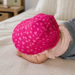 Legionnaire Hat Baby Sun Protection UPF50+ Soft Cotton Stretch Hearts