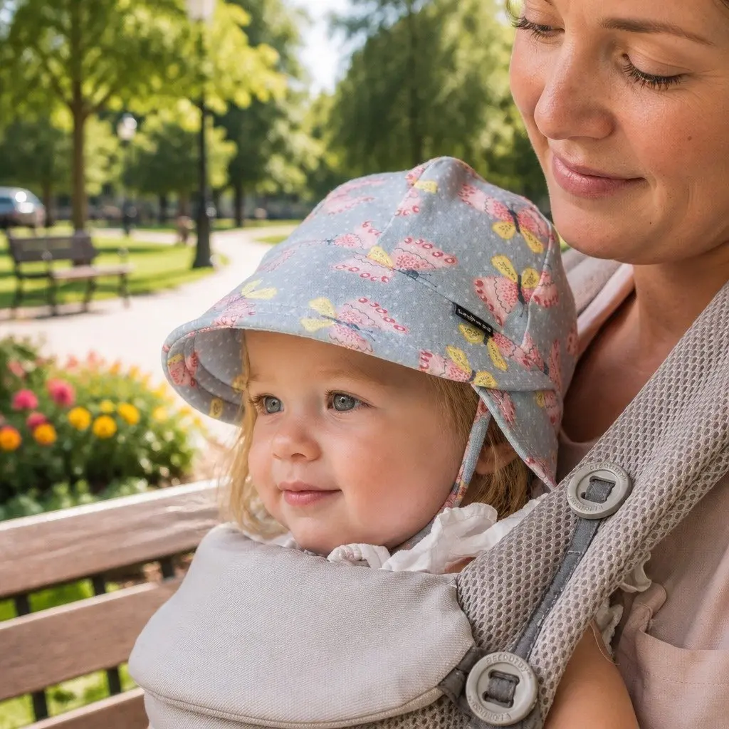 Legionnaire Hat Butterfly L UPF50+ Sun Protection for Newborns Crawlers and Toddlers