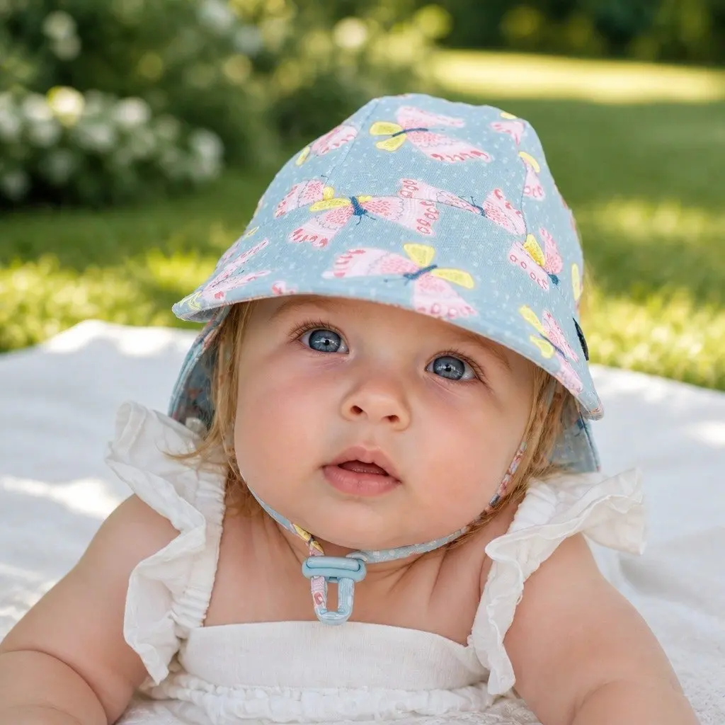 Legionnaire Hat Butterfly L UPF50+ Sun Protection for Newborns Crawlers and Toddlers