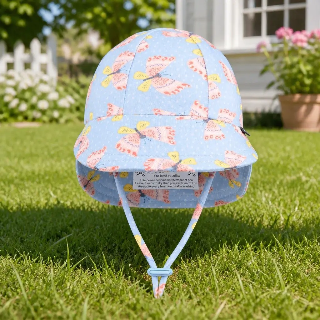 Legionnaire Hat Butterfly L UPF50+ Sun Protection for Newborns Crawlers and Toddlers