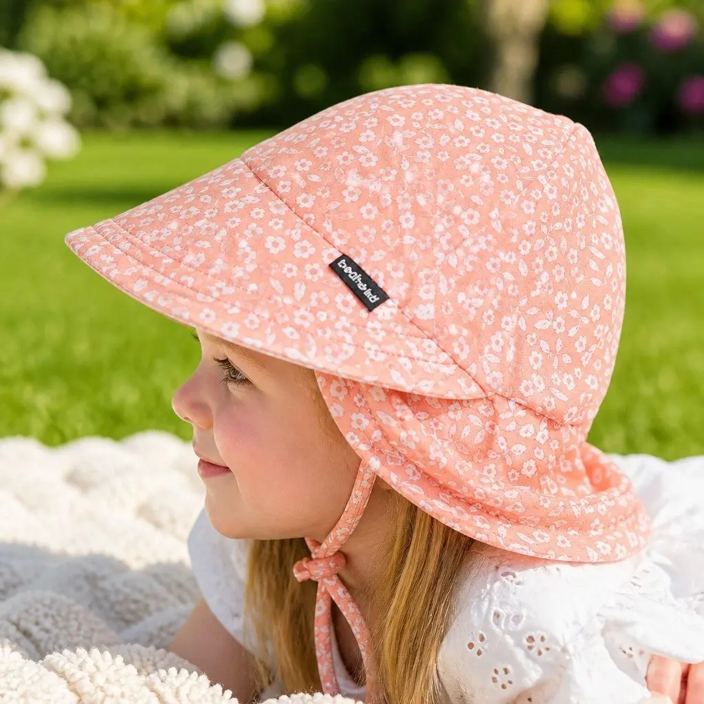 Legionnaire Baby Sun Hat XL Petunia Cotton Jersey UPF50+ Pram Carrier