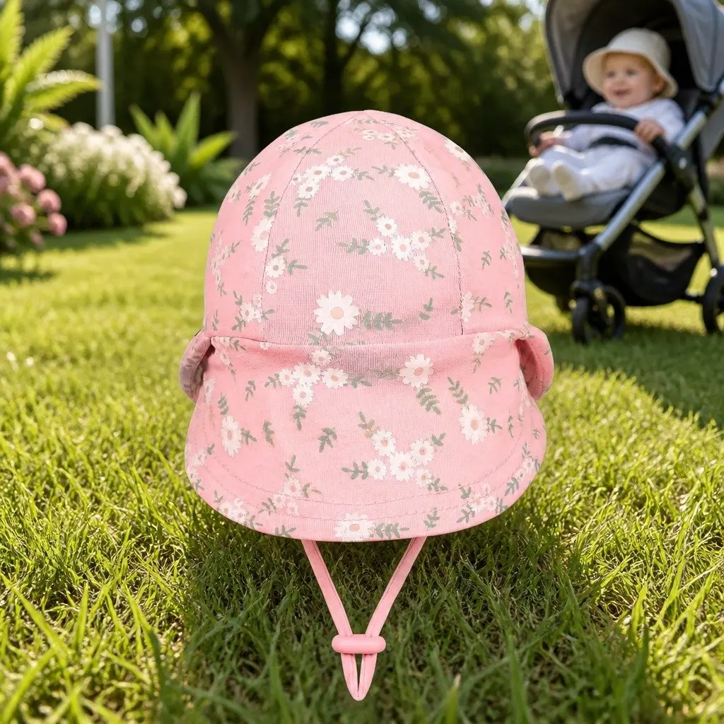Legionnaire Hat Blush Pink XL Soft Cotton Jersey Sun Protection UPF50+