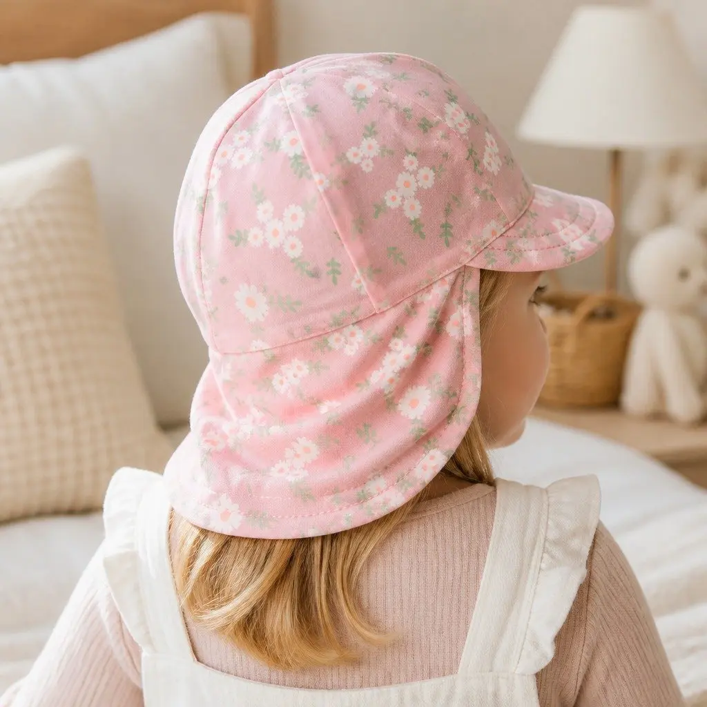 Legionnaire Hat Blush Pink XL Soft Cotton Jersey Sun Protection UPF50+