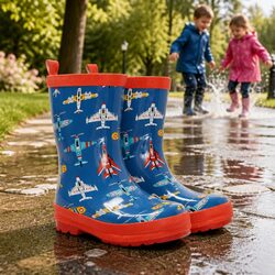 Kids Rain Boots Size 6 – Slip-Resistant and Stylish